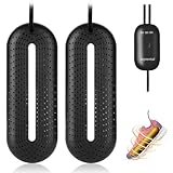 Joytential Schuhtrockner Elektrisch, Stiefeltrockner Schuh Stiefelwärmer mit Timer, Leises Stiefeltrockner, Gerüche zu Beseitigen, Schuhe zu Trocknen, Schwarz, EU Stecker