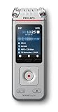 Philips VoiceTracer DVT4115 Diktiergerät Audiorecorder Aufnahmegerät. 8GB, MP3 and PCM, 3 HiFi Mikrofone. Sembly KI Spracherkennung, Erstellung von Zusammenfassungen, Sitzungsprotokollen und to-DOS