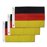 3 Stück Bootsflaggen, nationales kleines Flaggenbanner für Boote, Bootfahren, Segeln (Deutschland)