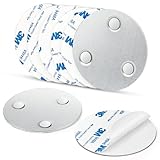 Wukong 8 Stück Rauchmelder Magnethalter Ø 70mm für Mini-Feuermelder, 3M Selbst-Klebepads mit Magnethalterung – ohne Bohren und Schrauben, für alle gängigen Rauchmelder und Feuermelder