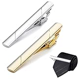 WSNDM 2PCS Krawattenklammern, Klassische Herren Krawattennadel Set, Krawattenzubehör, für Geschäft, Termin, Hochzeitstag und Alltag, Beste Geschenk für Ehemann und Vater