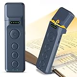 Glocusent Leselampe Buch Klemme, Leselicht mit Einschlafhilfe und Timer, 5 Helligkeitsstufen & 3 Farben, Expert Buchlampe für das Lesen im Bett, USB-C Leselampe für Bücherfreunde (Marineblau)