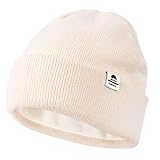 FURTALK Unisex Baby Kleinkind Kind Beanie Strickmütze mit weiches Fleecefutter Warme Wintermütze für Mädchen und Jungen