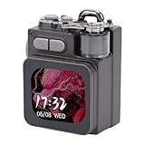 Cuifati Tragbarer Bluetooth-Lautsprecher mit Touchscreen, Robuster -Reise-Außenlautsprecher, Wilder Cool-Look aus Metall, Lauter HD-Sound für Reisen, Zuhause, Dusche, Party