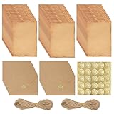 87 Stk Vintage Briefpapier mit Umschlag Set, Set Vintage Schreiben mit 40 x A5 Retro Briefpapier, 20 x Umschlag, 25 x aufkleber und 2 x 5m Juteseil für Schatzkarte, Liebesbrief, Hochzeit, Geburtstag