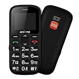 artfone CS181 Seniorenhandy Ohne Vertrag, Dual SIM 2G GSM Handy mit Großen Tasten, SOS Notruftaste, Taschenlampe, Großtastenhandy mit Ladestation,800mAh Akku, FM-Radio,1,77 Zoll Farbdisplay, Schwarz