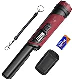 DR.ÖTEK Pinpointer Metalldetektor, IP68 Wasserdicht, 360° Suchen Handheld Pin Pointer mit LCD-Bildschirm, Holster, Innovativer Interferenzunterdrückung, Gummihandgriff für sicheren Halt, rutschfest