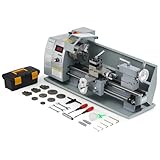 CREWORKS Metalldrehmaschine 750W Drehmaschine 8x16 Zoll Tischdrehmaschine 210x400MM Drehbank Metall 2500 RPM Mini-Metalldrehmaschine für Metallbearbeitung Metal Lathe (8 x 16 Zoll)