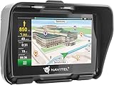 Navitel G550 4,3 Zoll Navigationsgerät Europa für Motorrad und PKW Navi mit Lifetime Karten Wasserdicht nach IP67