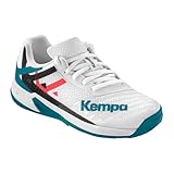Kempa Wing 2.0 Junior Handball-Schuhe, weiß/rot/schwarz, 37 EU