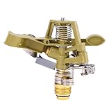 1 Stück 1/2 Zoll Messing Schlagsprinkler, Garten Sprinkler Aus Metall, Robuster Sprinklerkopf Mit Düsen, Einstellbar 0-360 Grad Bewässerung Sprinkler Für Hof, Rasen Und Gras Bewässerung