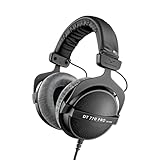 beyerdynamic DT 770 PRO 250 Ohm Over-Ear-Studiokopfhörer in schwarz. Geschlossene Bauweise, kabelgebunden für Studioanwendung ideal zum Abmischen im Studio