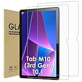 WD&CD 2 Pack Schutzfolie kompatibel mit Lenovo Tab M10 (3rd Gen) 10.1' Zoll (TB-328FU/328XU), 2.5D Tempered glass screen protector, 9H hardness【Anti Scratch】【Bubble Free】