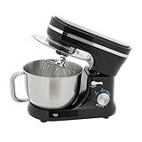 Knetmaschine Küchenmaschine zum Backen, 8 Stufen, Schneebesen Rühr- & Knethaken, Planetenrührwerk, Rührmaschine mit Mixer, Küchenmaschinen für Brotteig