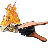 NO Grillgebläse,1 Stück Blasebalg Grill,Luftgebläse Aus Holz, sicher und zuverlässig, sparen Sie Zeit für Kamin und Grill Grillblasebalg für Grill Feuer Blasebalg Outdoor Kochen Picknick.