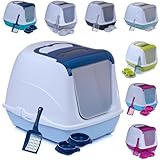 Sondermodell Flipcat 50 blau/Design 1 + extra Schaufel + 2 Näpfe