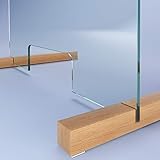 SARAR Spuckschutz aus 8mm echtes SICHERHEITSGLAS - (B) 60 cm x (H) 70 cm Made in Germany - Antibakteriell Hustenschutz Thekenaufsatz Niesschutz Spritzschutz Virenschutz Durchreiche ESG A1