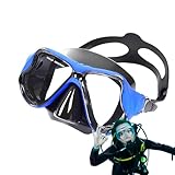 Schwimmbrille – Taucherbrille, Anti-Beschlag-Schnorchelbrille, Maske, Schnorchel-Tauchausrüstung, Klare Tauchmaske, Weites Sichtfeld, Verstellbare Träger Aus Gehärtetem , Gehärtete Glaslinsen,