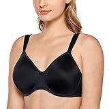 DELIMIRA Damen T-Shirt Minimizer BH mit Bügel Große Größen Ohne Gepolstert Schwarz 90E