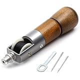 Candeon Nähahle Sattlerahle, Leder Nähen Ahle Profinähahle Handnähmaschine, Leder Nähset Lederhandwerk lederreparatur Ahle Leather Speedy Stitcher Sewing Awl Mit 2 Ledernadel Für Reparatur