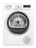 Siemens WT47W5W0 Wärmepumpentrockner für 8 kg Wäsche, iQ700, A+++, 176 kWh/Jahr, Selbstreinigender Kondensator, speedPack, autoDry, Outdoor-Programm, Weiß