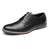 Bruno Marc Herren Anzugschuhe Klassischer Business Schnürhalbschuhe Derby Oxfords Hochzeit Schuhe,Size 41,Schwarz,SBOX2215M-E