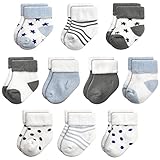 GENTABY Unisex Baby Socken Baumwolle Terry Warme 10 Paar Baby Jungen Neugeborene Socken Baby Mädchen 0-6 Monate Kleinkind Socken Dicke Winter Socken
