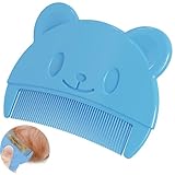 Baby kamm für milchschorf, Neugeborene Haarkamm, Baby Haarbürste mit weichen Zähnchen, kamm gegen milchschorf baby kind, Farben sortiert (Blau (1 Stück))