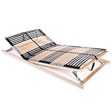 HOMEELIKE Lattenrost mit 42 Latten 7 Zonen 100x200 cm
