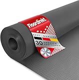 Floordirekt Gummimatte Feinriefenmatte 3mm Gummiläufer Schutzmatte Anti Rutsch Bodenbelag Feingerippt (Schwarz, 100 x150 cm)