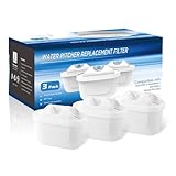 3 Stück Wasserfilter Kartuschen für Kanne, Kompatibel mit BRITA Maxtra+ Wasserfilter-Kanne, Replacement Wasserfilterkartuschen Reduce Limescale, Chlorine and Impurities für sauberes Trinkwasser