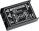 Pronomic PDI-10 passive DI-Box (unsymmetrisch - symmetrisch, Klinke - XLR, Signalanpassung, Ground-Lift-Schalter, Eingangsimpedanz: 50 kO unsymmetrisch, Ausgangsimpedanz: 600 O symmetrisch)