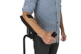 KMINA PRO - Krücken für Erwachsene (x1 stück, Rechtes), Unterarmgehstützen, Krücken Gehhilfen, Orthopädische Krücken zum Gehen, Krücken Schwarz mit Softgriff, Rechtes Exemplar - Made in Europe