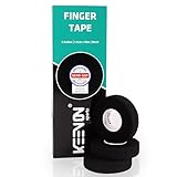 keenon sports® Fingertape – Dermatest: “SEHR GUT“ – Boulder Tape Klettertape – Handtape Volleyball, Basketball, Handball – Sporttape (3 Rollen je 10m, 1,5cm breit, Schwarz)