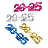 ULTECHNOVO 4 Stück 2025 2025 party dekoration gläser Party-Brillen-Requisiten Requisiten für Halloween-Brillen Brillen 2025 Party-Neuheitsbrillen für 2025 Eventbrille 2025 Stk