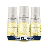 SodaStream Sirup 3x Holunderblüte ohne Zucker, 1x Flasche ergibt 9 Liter Fertiggetränk, Sekundenschnell zubereitet und immer frisch, 440 ml