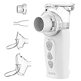 FEELLIFE Inhalator Vernebler, Inhalationsgerät für Atemwegserkrankungen wirksam, Inhaliergerät für Kinder und Erwachsene, Einstellbarer Sprühnebel, mit 2 Zerstäubermembran