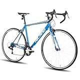 Hiland 28 Zoll Rennrad, 700C Pendlerrad, 14 Gänge Rennrad für Männer Frauen, Fahrrad für Erwachsene, Blau