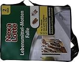 Nexa Lotte Lebensmittel-Motten Falle, Mottenbekämpfung, insektizidfreie Klebefalle gegen Nahrungsmittelmotten, 2 Fallen, Blau