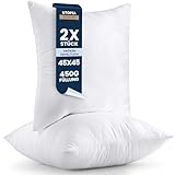 Utopia Bedding 2er Set Kissenfüllung 45 x 45 cm, Innenkissen Füllkissen Kopfkissen Sofakissen (Weiß)