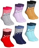 DoSmart Warme Wollsocken für Kinder, Jungen, Mädchen, Wandern, Thermostiefel, Crew-Socken, 6 Paar, 6 Paar Katzen, 8-12 Years