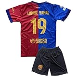 IHIMI Yamal #19 Trikot Set Kinder – Inspiriert vom Heimstil 2024/25 – Trikot & Shorts für Jungen – Fußball Trainingsanzug – kompatibel mit Yamal-Fans – Größen 152