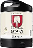 Spaten Münchner Hell, Helles aus München, Bier Perfect Draft (1 x 6l) Mehrweg Fassbier