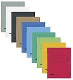 Brunnen Schnellhefter Papphefter 10 Farben extra stark 375g (10er Pack, Farb Mix)