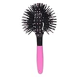Wakects Rundbürste, Runde Ball Entwirrbürste 360° Hairbrush Rundbürste für Locken Entwirren Haarbürste für nasses und trockenes Haar mit TPE Material für alle Haartypen
