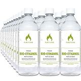 Bioethanol 96,6% 30 x 1L Flaschen zum handlichen Gebrauch - Reinheit, Qualität, Sicherheit & nachhaltige Herstellung - Made in Germany