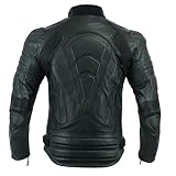 JACKET4U MBJ-22AIR Motorradjacke für Herren, perforiert, gepanzert mit externen Rüstungen, Schutzstufe 2, Schwarz, XL