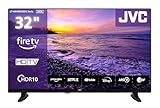 JVC Fernseher 32 Zoll Fire TV HD-Ready Smart TV HDR Fernseher mit Alexa Sprachsteuerung und Triple Tuner, LED TV LT-32VRH3555 (2026)