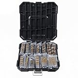Spiralbohrer-Set, 1,5 Bis 10 mm HSS-Bohrer mit Aufbewahrungsbox für Kunststoff, Aluminium, Metallbohren, Tragbar