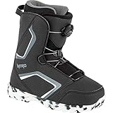 Nitro Unisex – Erwachsene Droid QLS ´22 Snowboardboot, BLK-WHT-Charcoal, 230